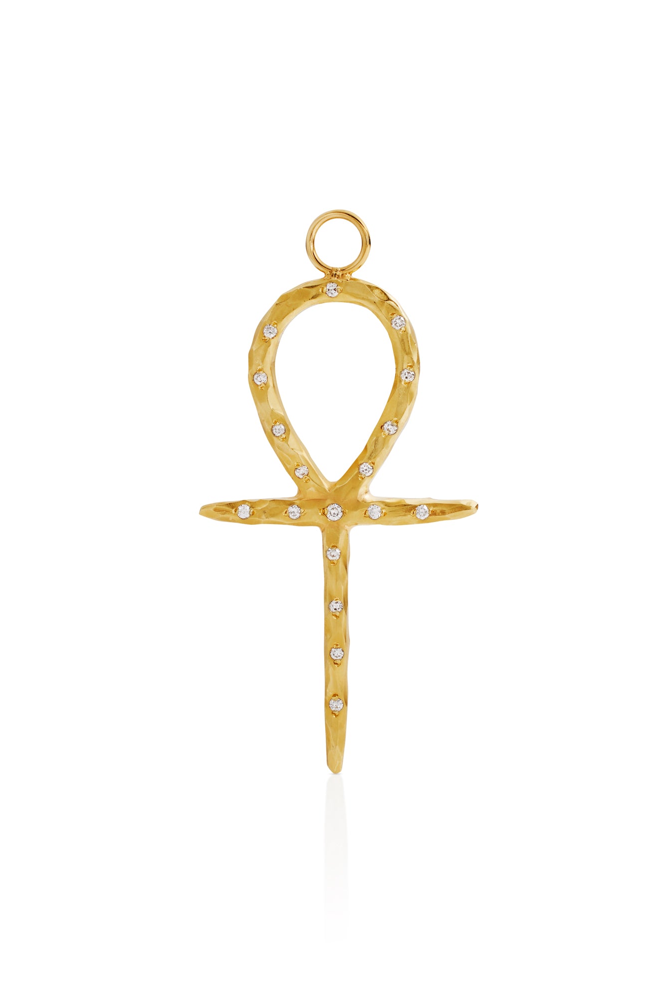 18KY Key of Life Cross