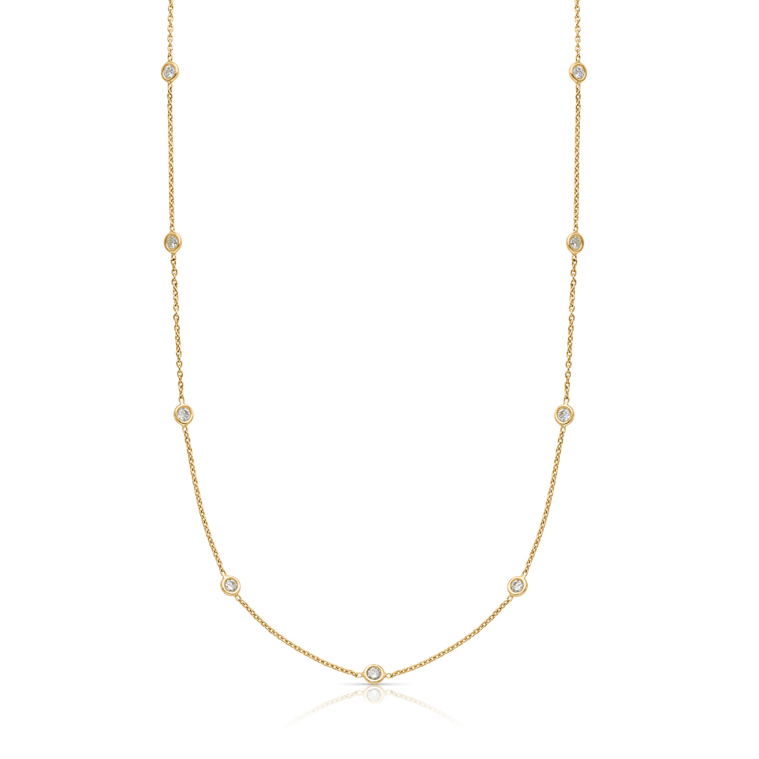 14KY Diamond By The Yard-Necklaces-Saffron Jewelry-Susan Saffron Jewelry