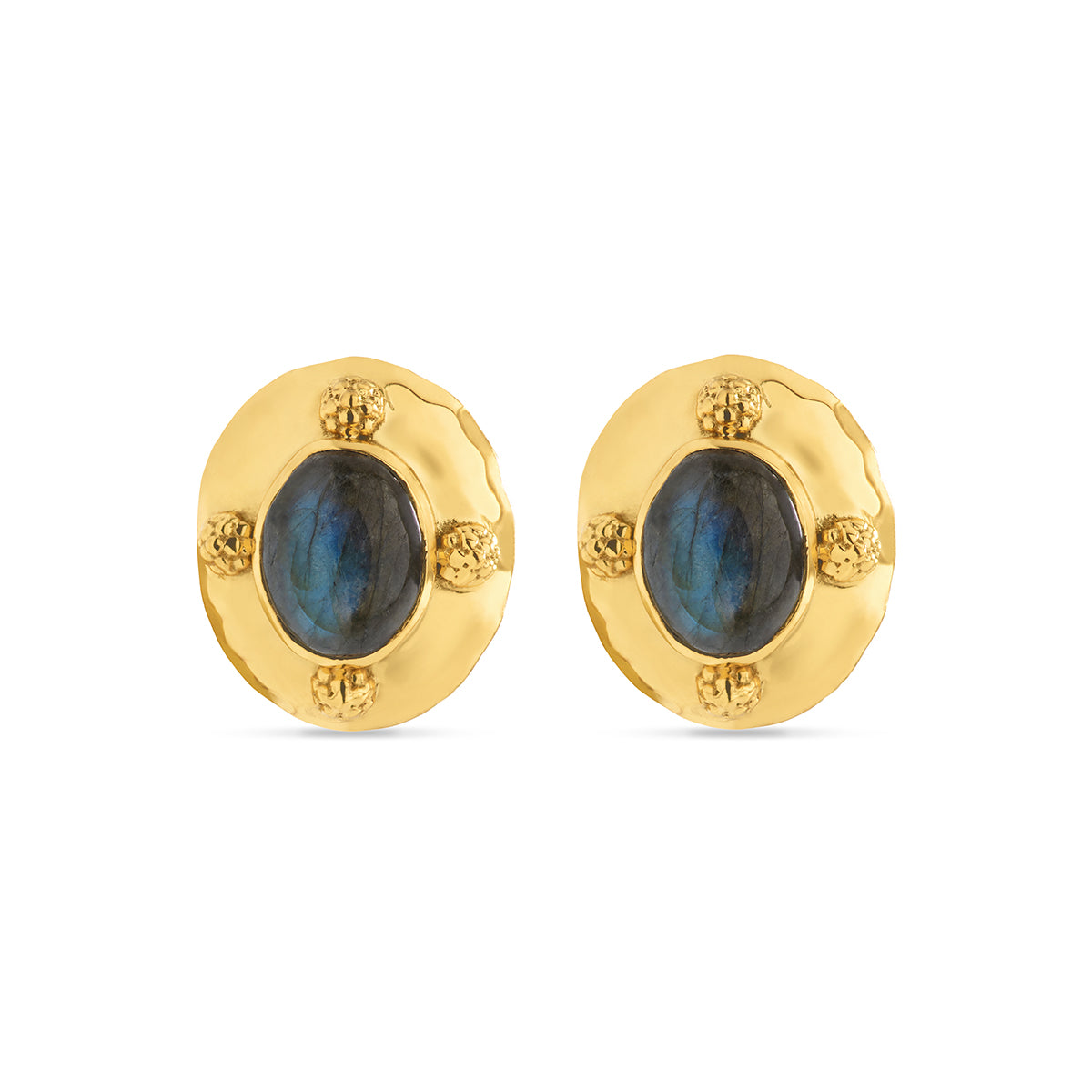 Cleopatra Oval Earrings, Clip