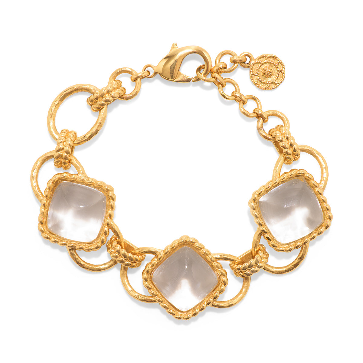 Blandine Chain Bracelet with Clear Quartz