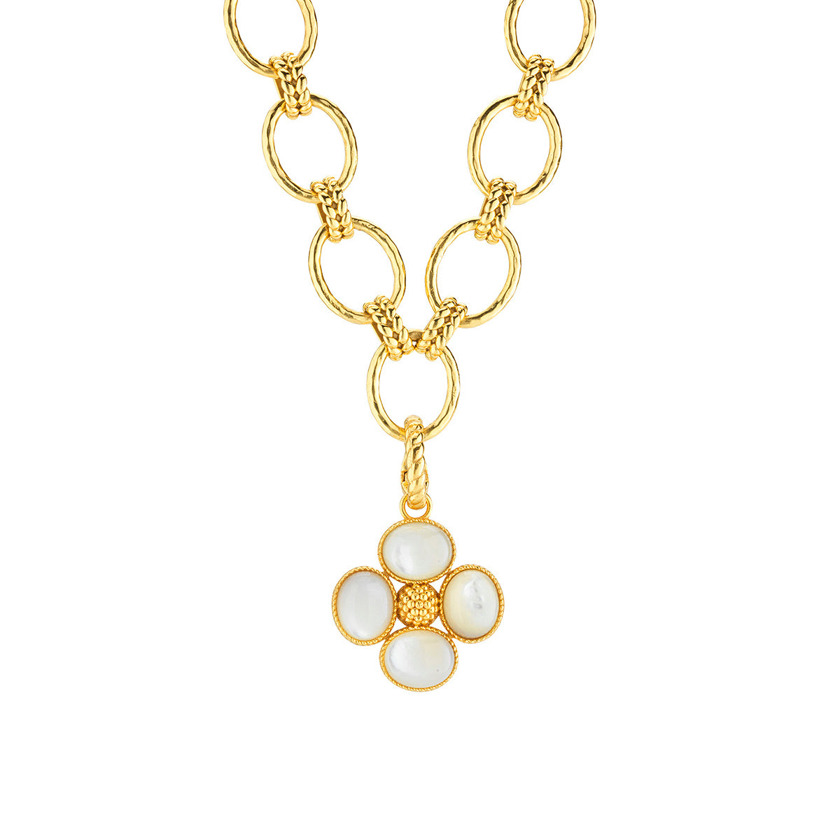 Berry Clover Double Sided Pendant