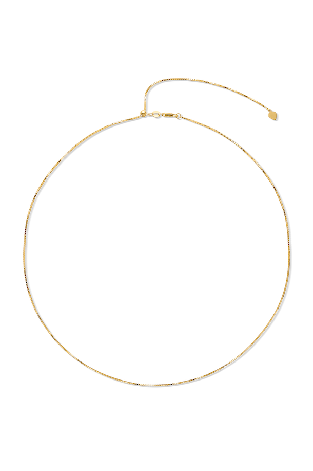 14KY Adjustable Box Chain Necklace