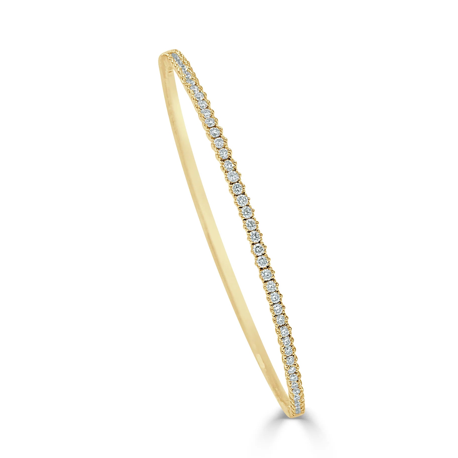 14KY Flexible Diamond Bangle