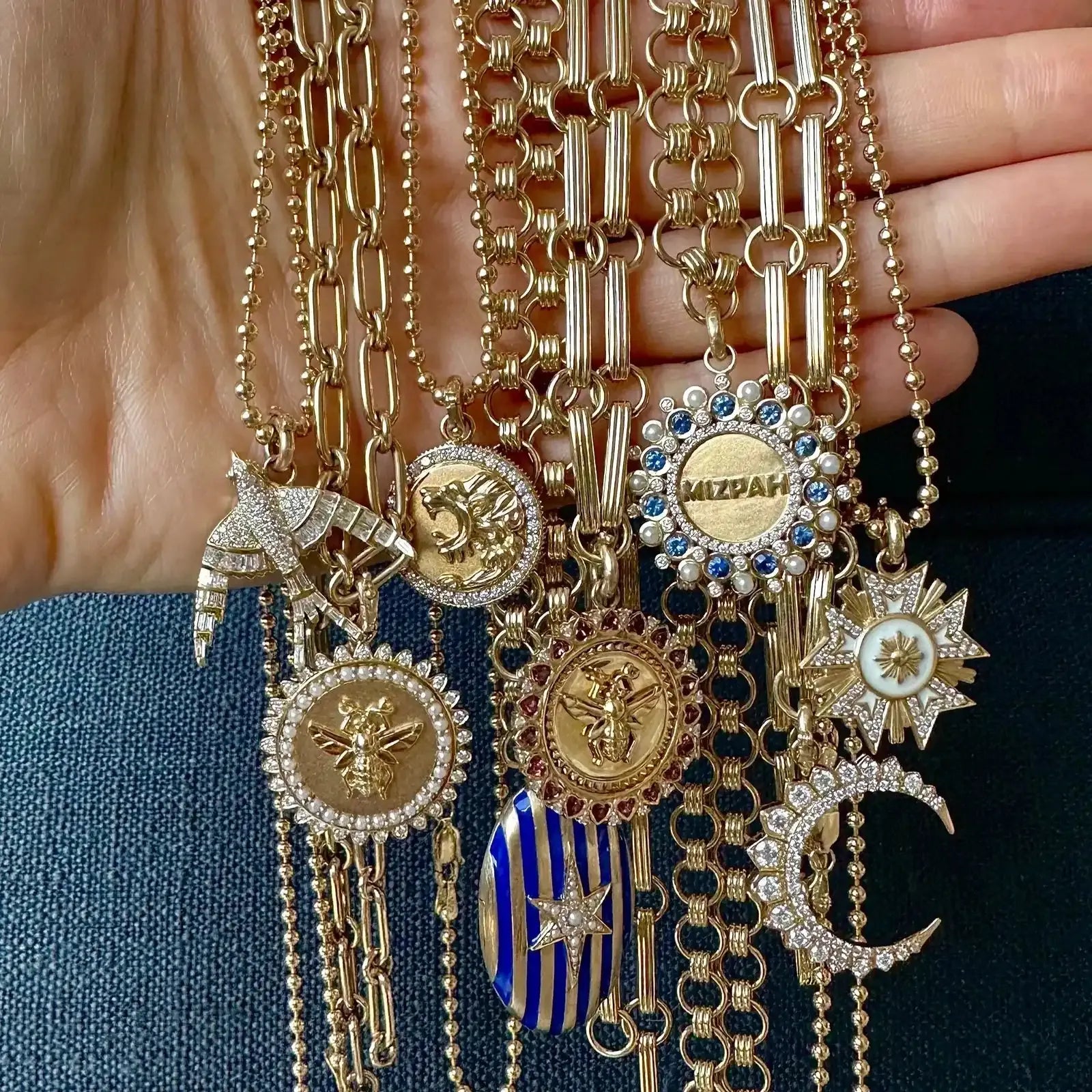 14KY Mizpah Medallion Charm