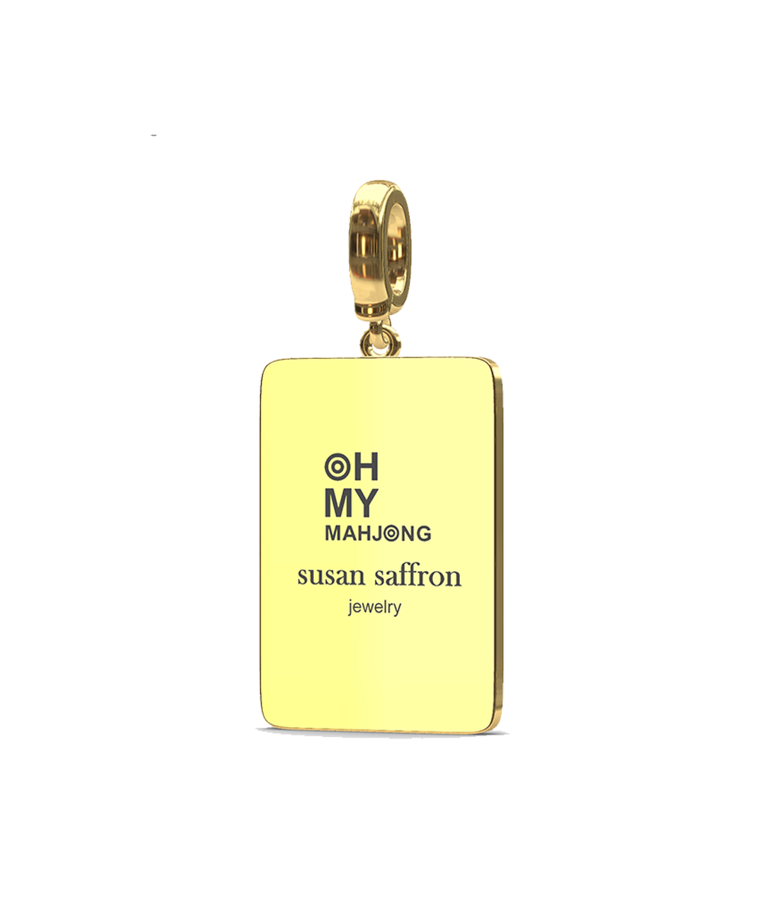 14KY Mini Mahjong 1 Bird Bam Charm