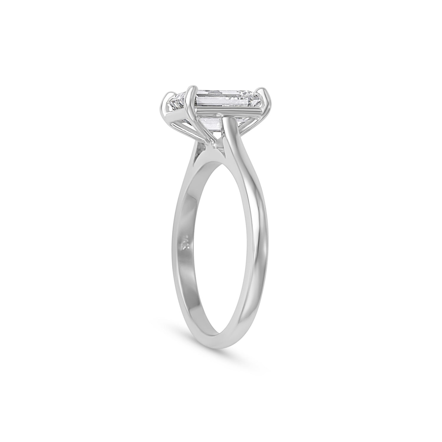 2.11CT Radiant Cut Solitaire Engagement Ring
