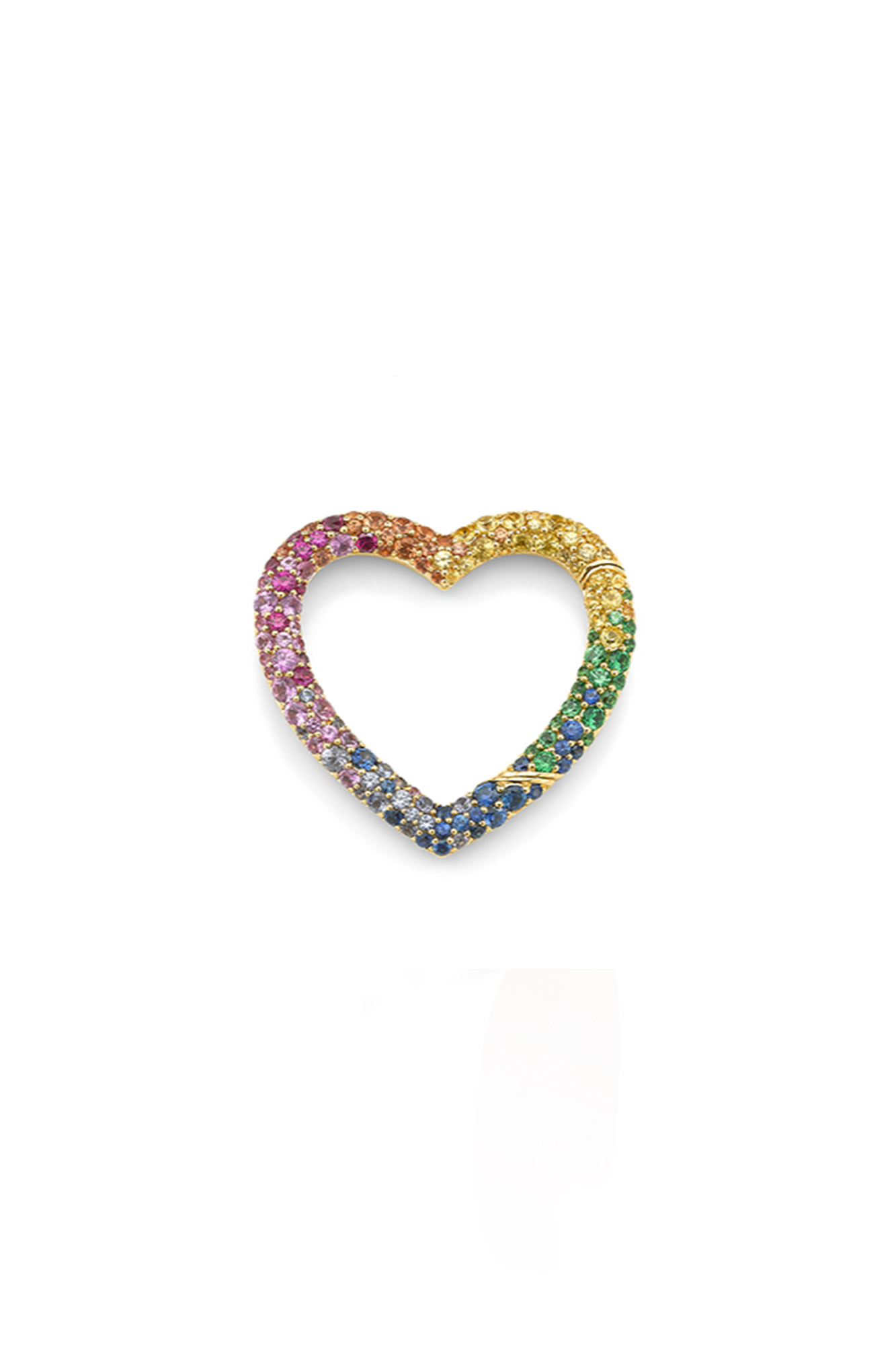 18KY Identity Rainbow Heart