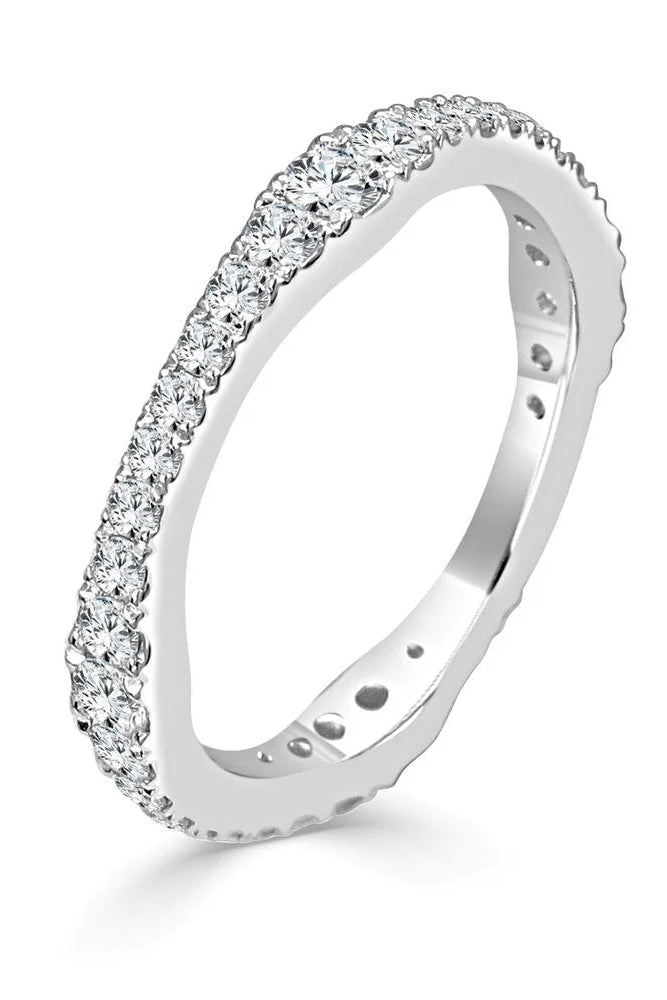 14KW Diamond Eternity Band-Rings-Saffron Jewelry-Susan Saffron Jewelry