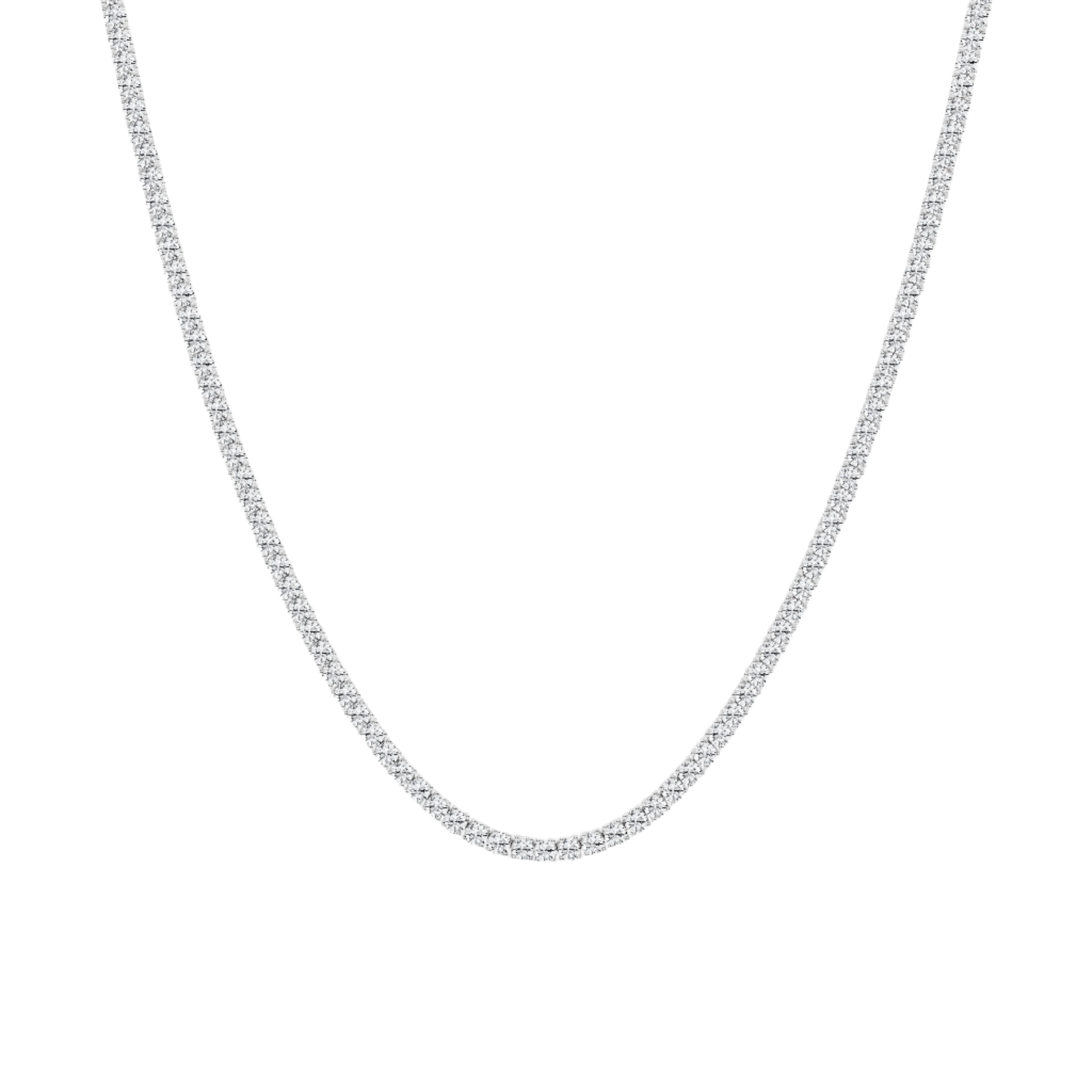 14KW Diamond Tennis Necklace