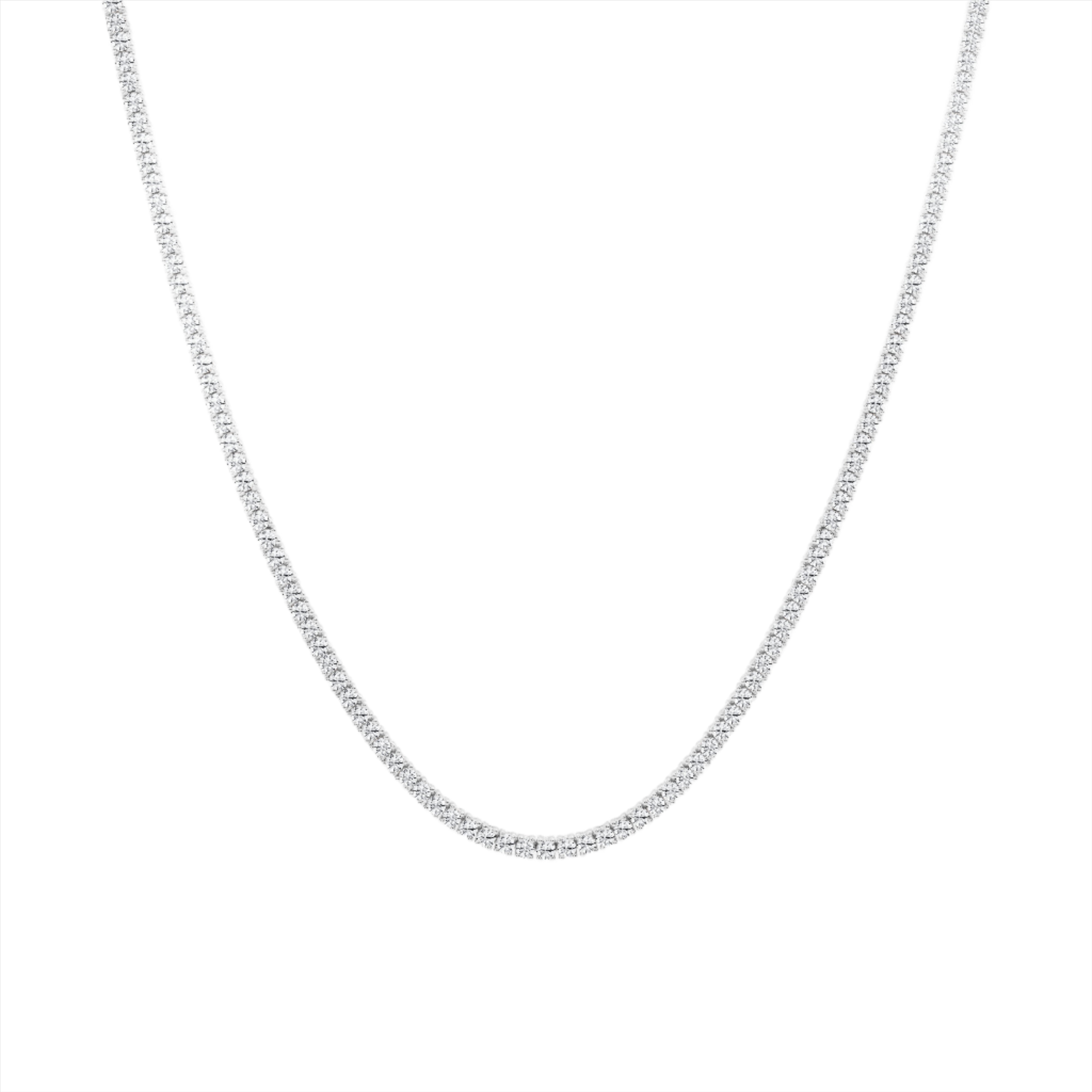 14KW Diamond Tennis Necklace