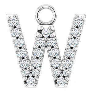 14K Diamond Letter Necklace-Neckaces-Saffron Jewelry-14K Yellow Gold-Susan Saffron Jewelry