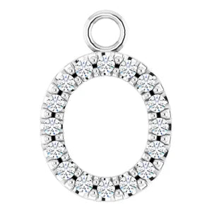 14K Diamond Letter Necklace-Neckaces-Saffron Jewelry-14K Yellow Gold-Susan Saffron Jewelry