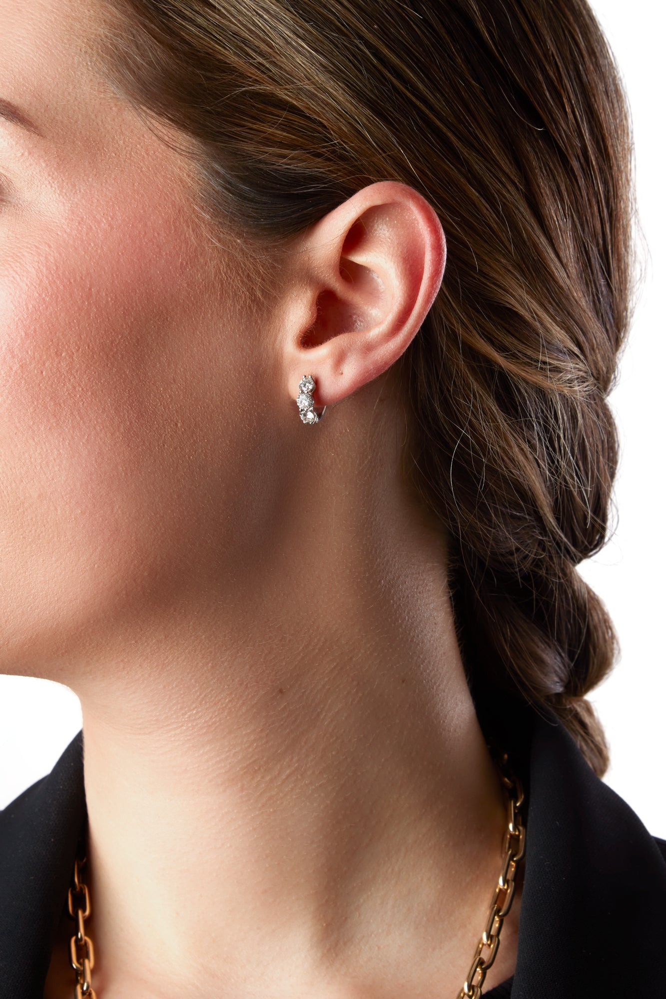 14KW Diamond Ann Huggie