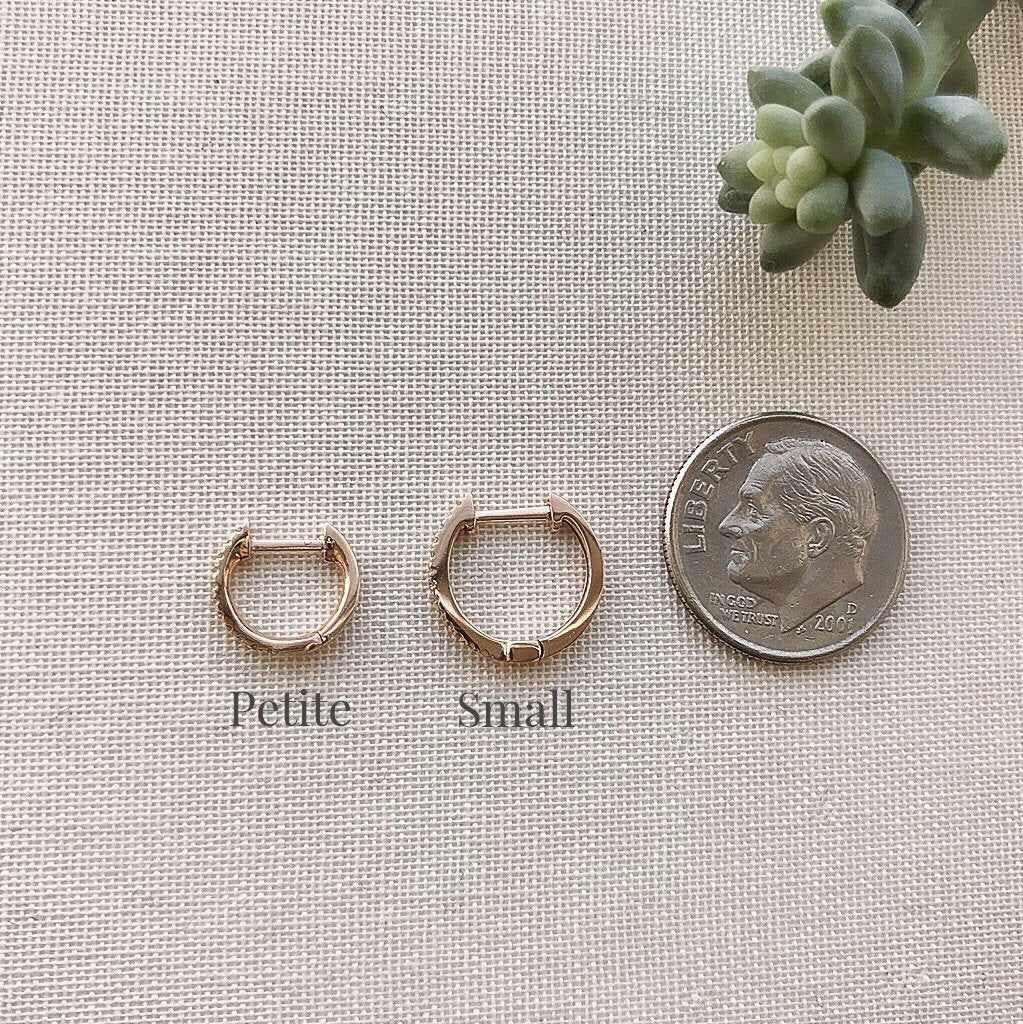 Extra Petite Diamond Huggies