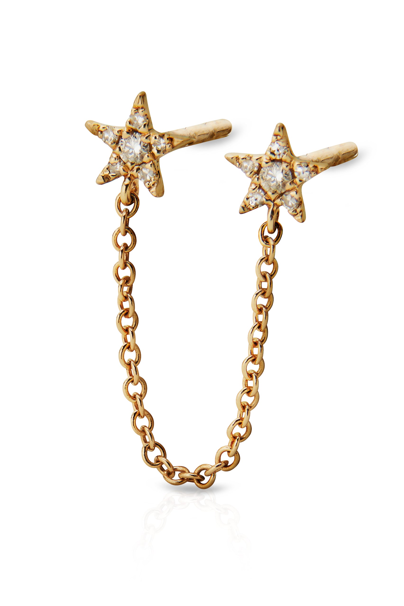 Petite Star Mini Chain Double Earring