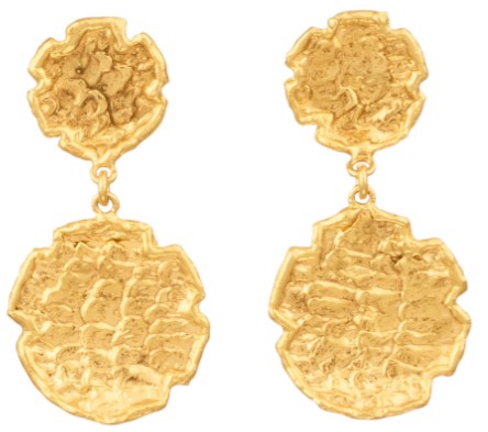 Swan Gold Earrings