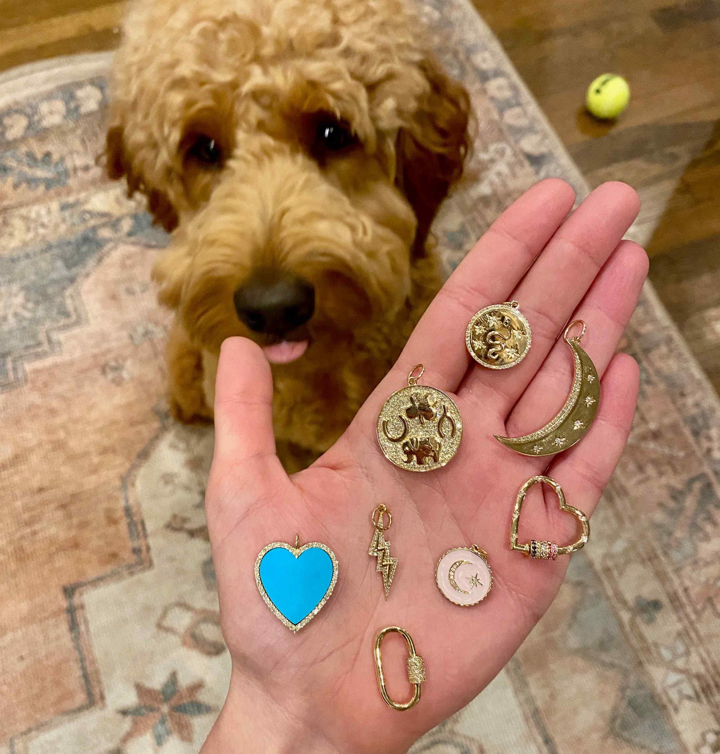 Diamond Turquoise Heart Pendant