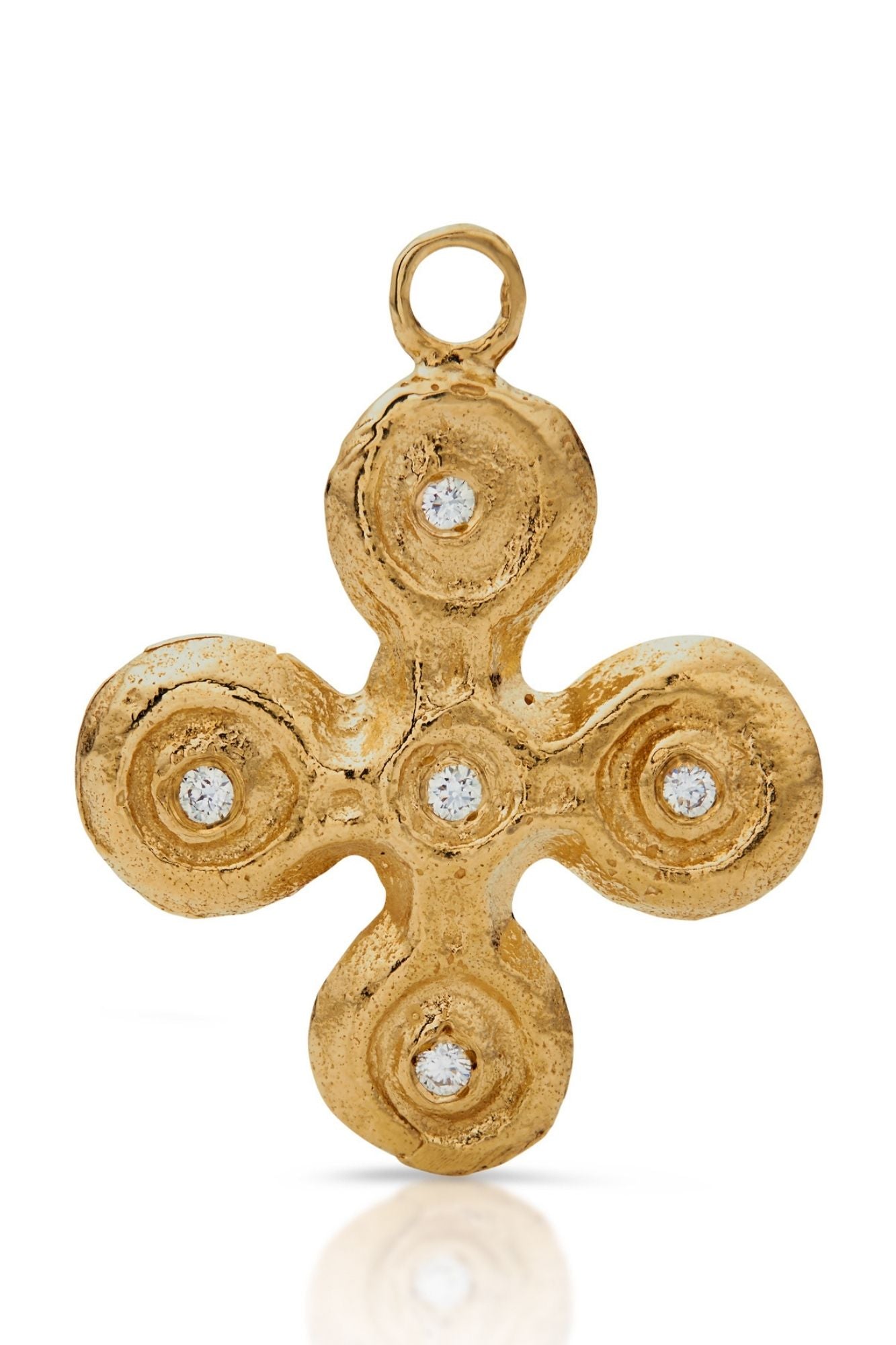 18KY Diamond Joy Cross