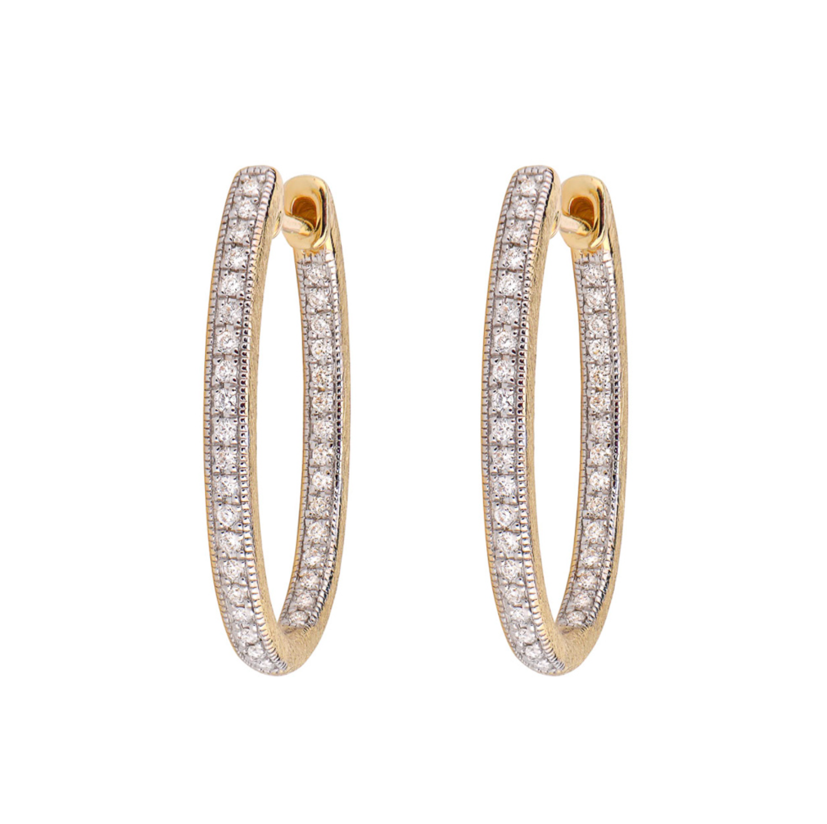 Delicate Large Oval Hoop Earrings