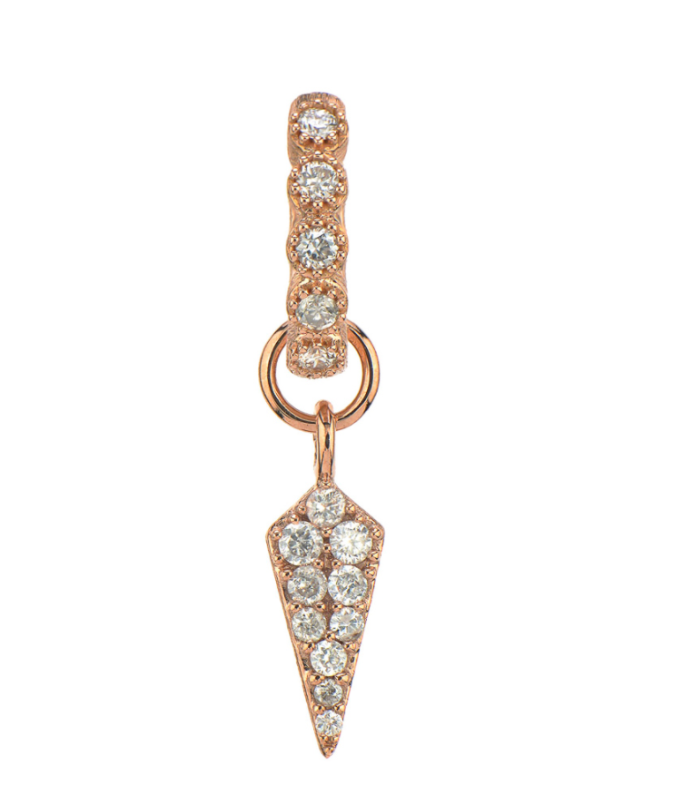 Petite Diamond Dagger Charm-Earrings-Jude Frances-Yellow/Diamond-Susan Saffron Jewelry