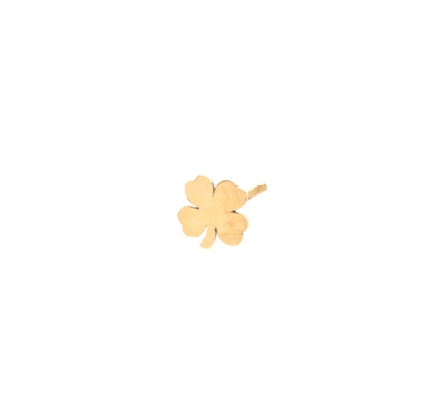 Single Itty Bitty Clover Stud Earring