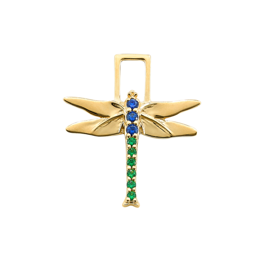 14KY Single Dragonfly Earwish