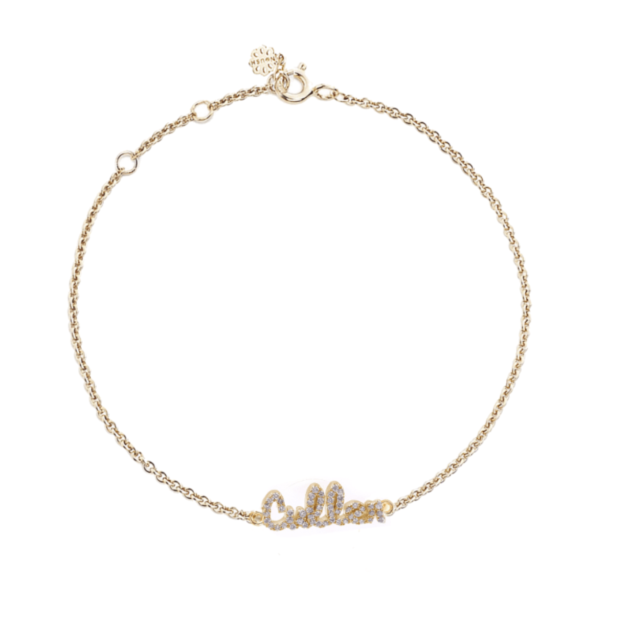 Tiny Treasures English Diamond Name Bracelet