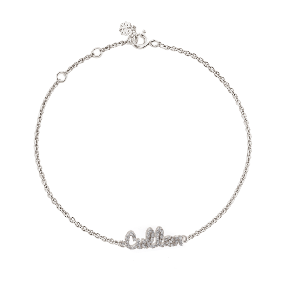 Tiny Treasures English Diamond Name Bracelet