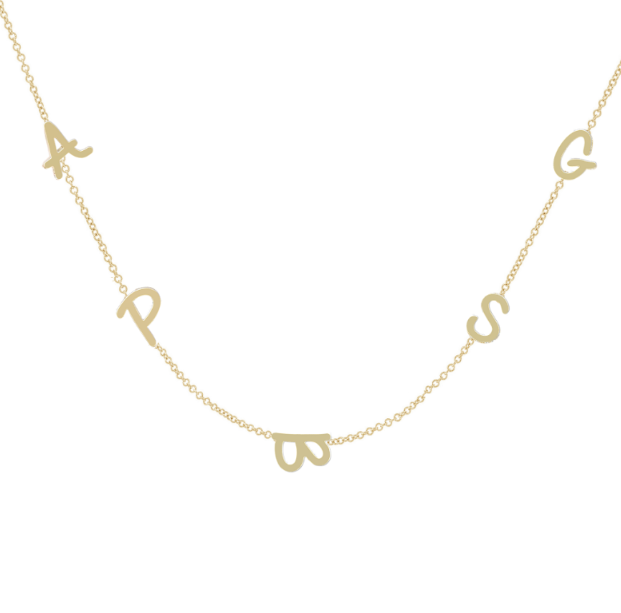 Tiny Treasure Multi Initial necklace