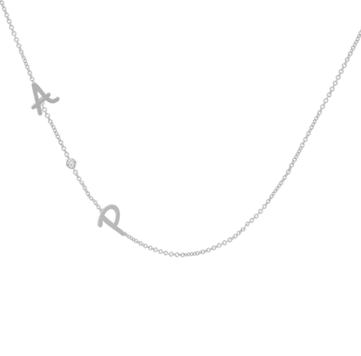 14K Tiny Treasure Initial Necklace
