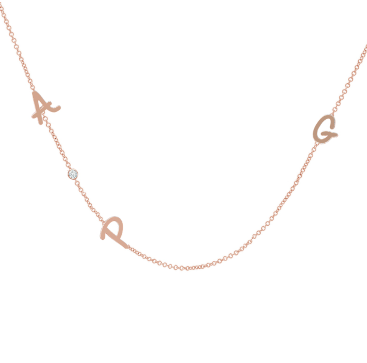 Tiny Treasure Multi Initial necklace