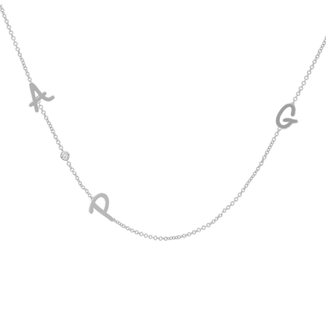 14K Tiny Treasure Initial Necklace