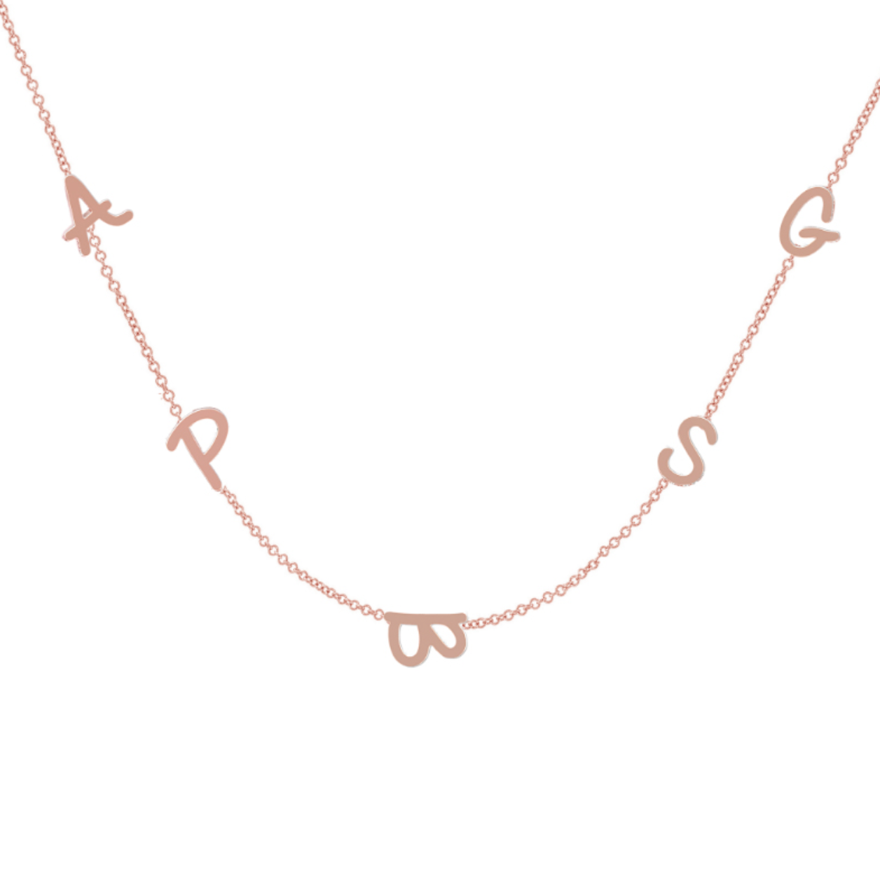 14K Tiny Treasure Initial Necklace