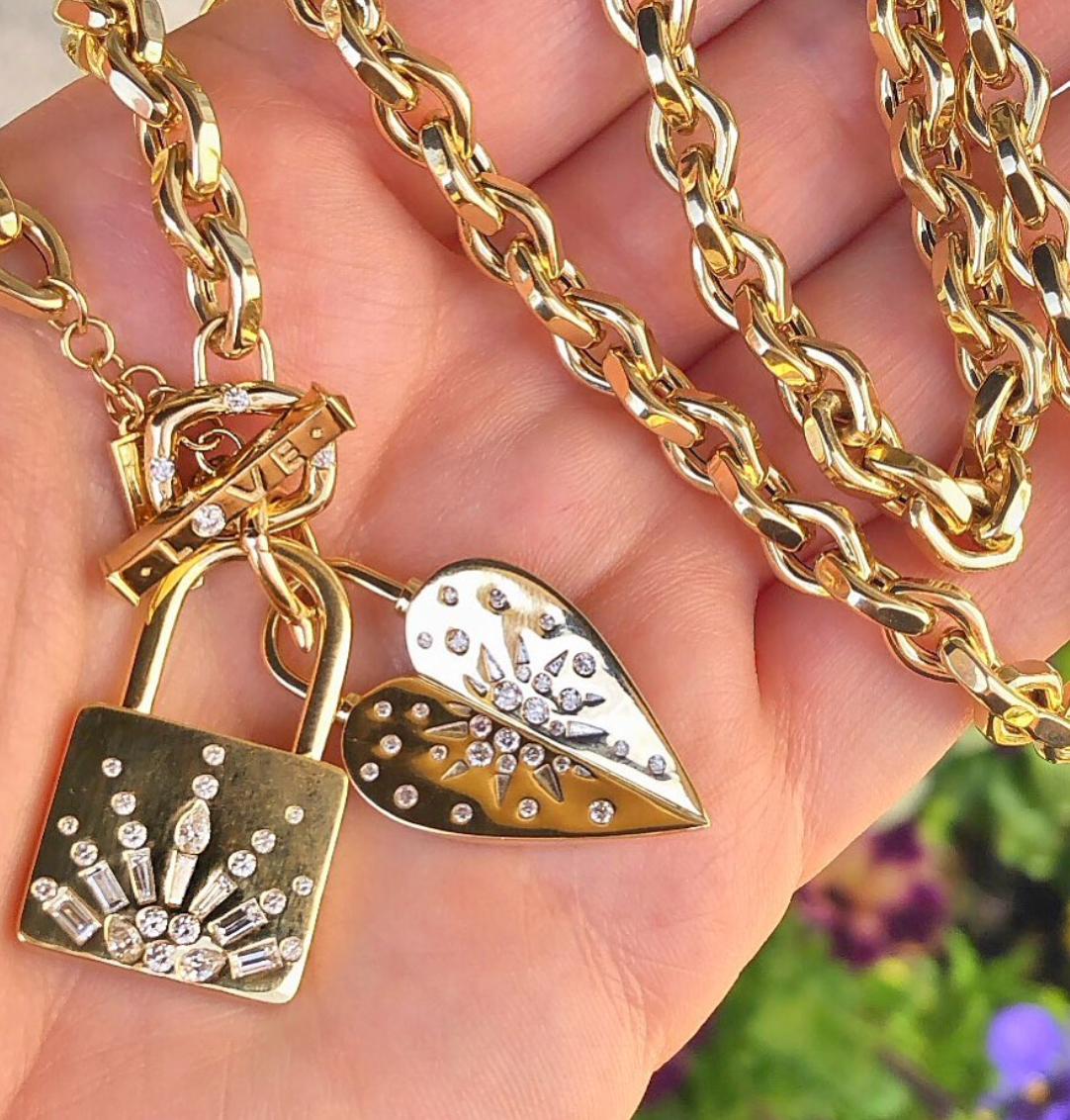 Love Explosion Heart Pendant-Necklaces-Three Stories Jewelry-Susan Saffron Jewelry
