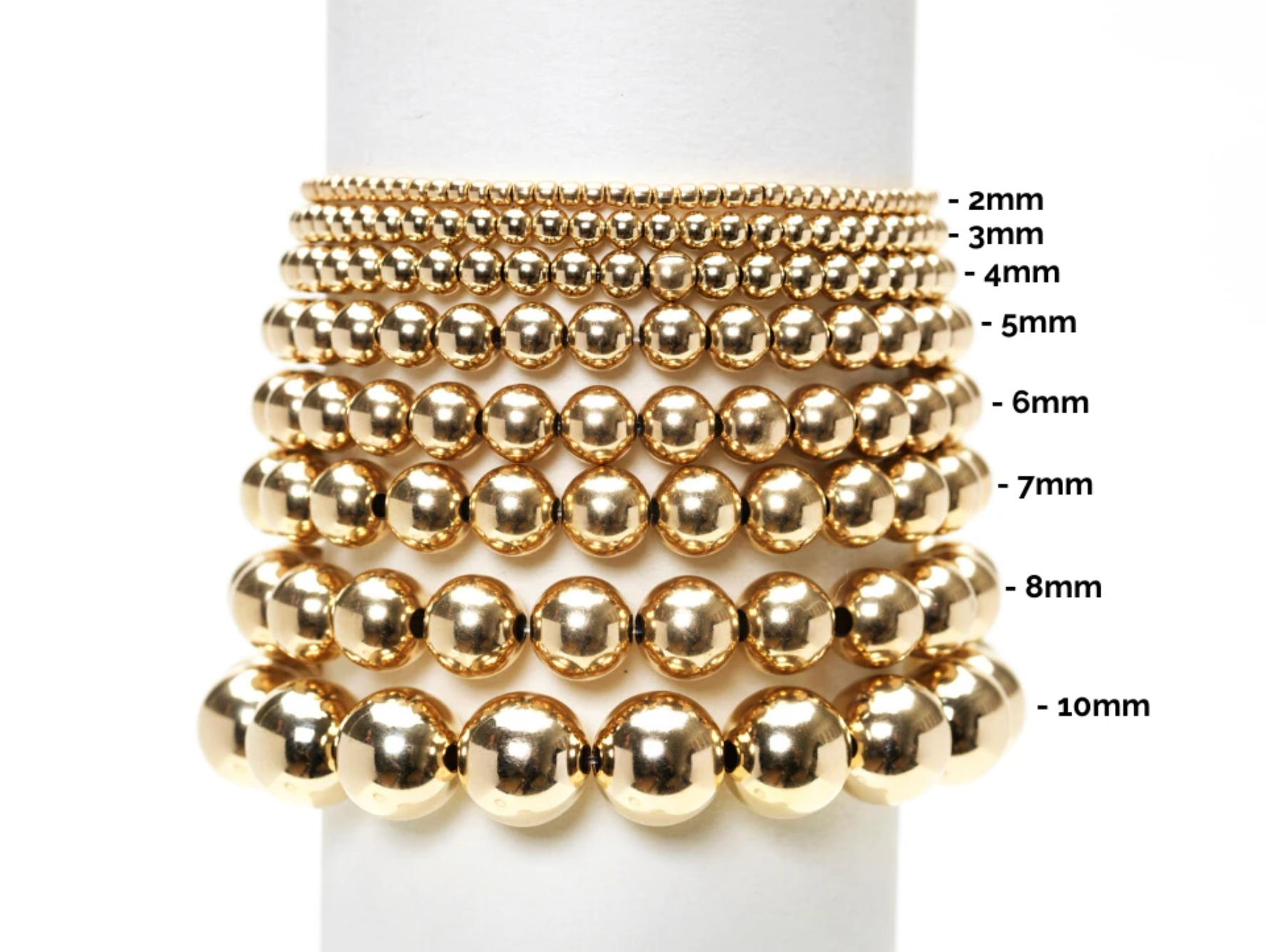 4mm Yellow Gold Filled Bracelet