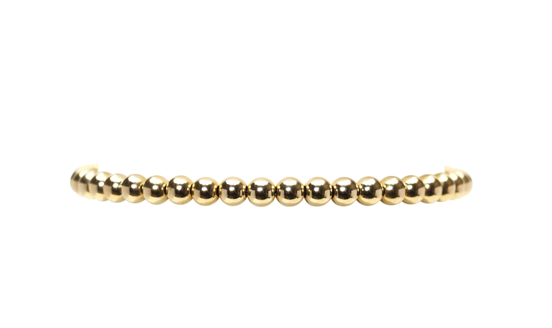 4mm Yellow Gold Filled Bracelet
