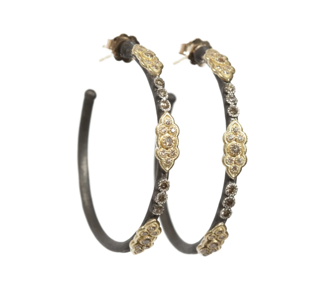 Old World Blackened Round 35mm Sidehoops