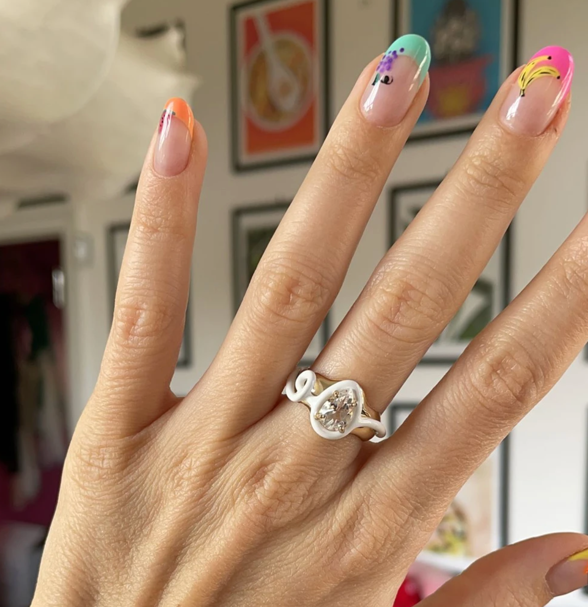 Totally Awesome Squiggle Ring In White