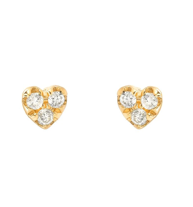 Petite Heart Post Earrings