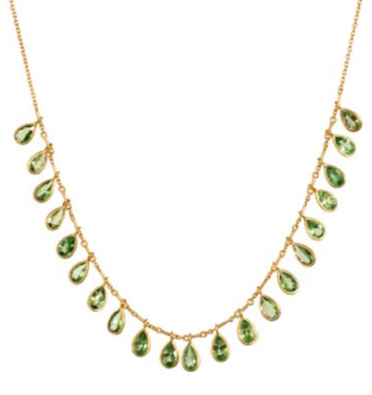 Tsavorite Demi-Fringe Necklace