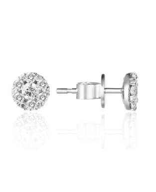 14KW Round Diamond Studs-Earrings-Saffron Jewelry-Susan Saffron Jewelry