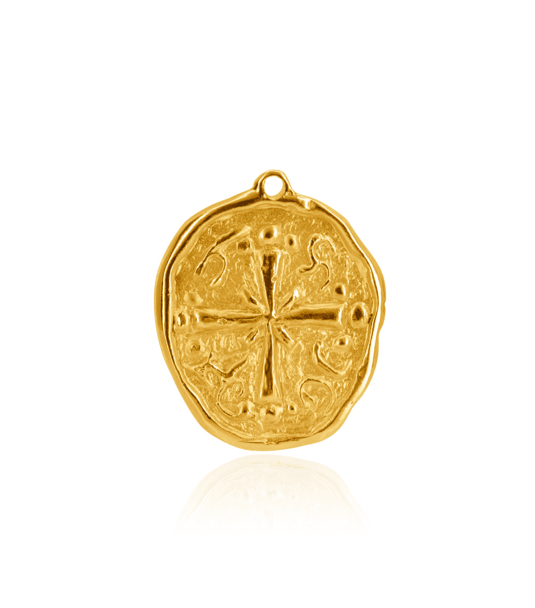 18KY Rachel Cross Coin