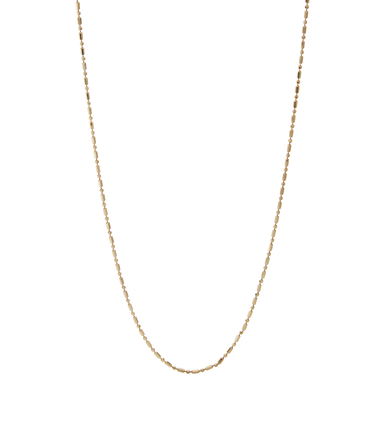 14KY 18" 1.5mm Bar Bead Chain