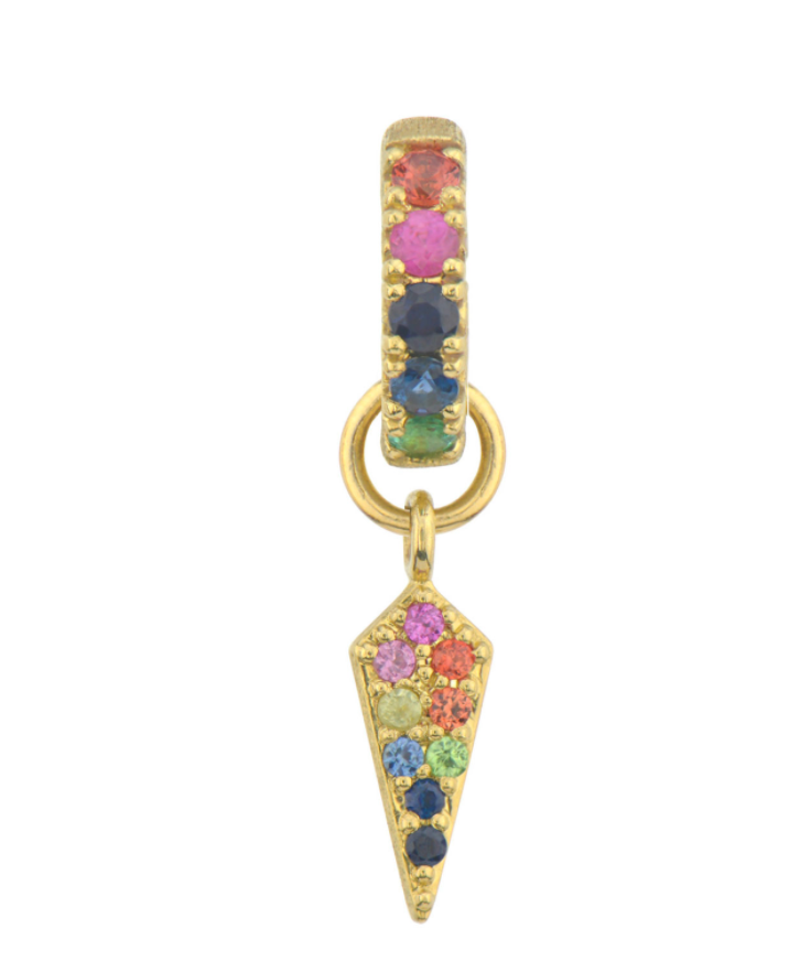 Petite Diamond Dagger Charm-Earrings-Jude Frances-Yellow/Diamond-Susan Saffron Jewelry