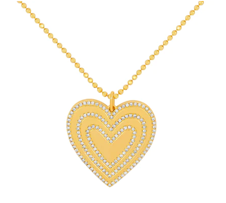 14KY Diamond Love Struck Necklace