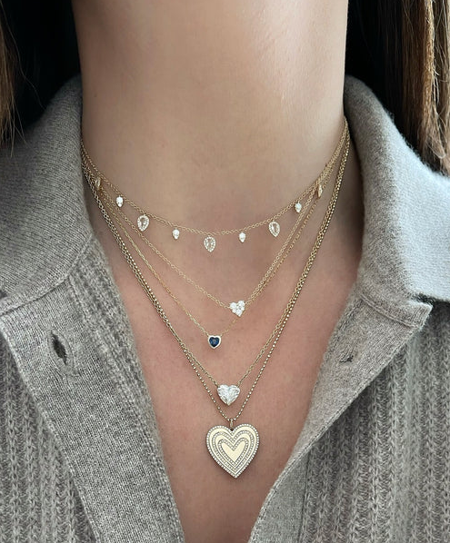 14KY Diamond Love Struck Necklace