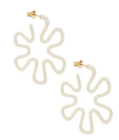 B Panna Earrings with Panna Enamel