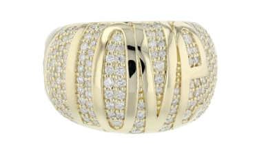 14KY Express Yourself Dome Ring .87ct