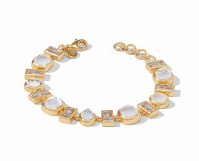 Antonia Tennis Bracelet Clear Crystal