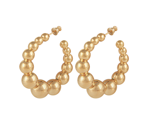 Andy Hoop Earrings-Gold